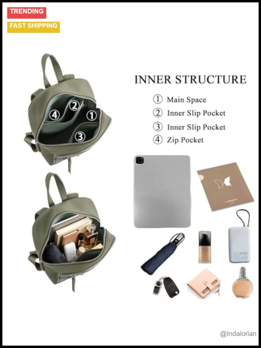 Vintage Tartan Plaid Fashion Backpack for Women Casual Travel Daypack